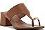 Arezzo - Sandália Tamanco Marrom Couro - Imagem 3