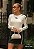 Perfect Way - Blusa Cropped Feminina Off White C/ Café - Imagem 1