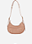 Luiza Barcelos - Bolsa Baguete Pequena Em Couro Bege - Imagem 4