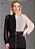Charry - Blusa Manga Longa Preto/Marfim - Imagem 1