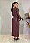 Perfect Way - Vestido Maxi Midi Café - Imagem 3