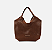 Brizza - Bolsa Shopping Crochê Marrom - Imagem 1