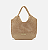 Brizza - Bolsa Shopping Crochê Nude - Imagem 1