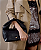 Luiza Barcelos - Bolsa Hobo Em Couro Preto C/ Nó - Imagem 4