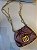 Arezzo - Bolsa Tiracolo Chocolate Couro Pequena Corrente Dourada - Imagem 3