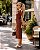 Perfect Way - Vestido Midi Cacau C/ Bege - Imagem 2