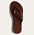 Santa Lolla - Chinelo Flip Flop Borracha Marrom Brown - Imagem 3