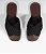 Schutz - Sandália Rasteira Bico Quadrado Logo Preta - Imagem 2