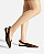 Arezzo - Sapatilha Marrom Couro Slingback Bico Fino Fivela - Imagem 1