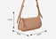 Luiza Barcelos - Bolsa Baguete Em Couro Bege Pequena - Imagem 5