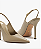 Arezzo - Scarpin Cinza Couro Salto Fino Slingback - Imagem 3