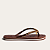 Santa Lolla - Chinelo Flip Flop Borracha Corrente Marrom Cocoa - Imagem 3
