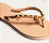 Santa Lolla - Chinelo Flip Flop Verniz Bege Baked Corrente - Imagem 1