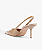 Schutz - Slingback Biqueira de Metal Couro Marrom - Imagem 2