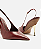 Arezzo - Scarpin Vermelho Couro Salto Fino Fivela Slingback - Imagem 4