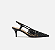 Arezzo - Scarpin Preto Salto Fino Fivela Slingback - Imagem 3