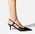 Arezzo - Scarpin Preto Salto Fino Fivela Slingback - Imagem 6