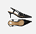Arezzo - Scarpin Preto Salto Fino Fivela Slingback - Imagem 1