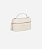 Luiza Barcelos - Bolsa Vanity Pequena Em Couro Croco Off White - Imagem 2