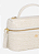 Luiza Barcelos - Bolsa Vanity Pequena Em Couro Croco Off White - Imagem 3