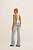 Onça Preta - Blusa Frente Única Jeans Com Amarração - Imagem 3