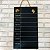 Placa em Mdf Organização Semanal 23x40 - Imagem 1