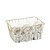 Cesto Organizador Retangular 27x20x14cm Dourado Fosco - Imagem 1