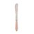 CJ 6 Espatulas de Aço Inox C/ Cabo de Plástico Mother Pearl Rosa 16cm - Imagem 1
