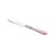 CJ 6 Facas P/ Mesa de Aço Inox C/ Cabo de Plástico Mother Pearl Rosa 23Cm - Imagem 1