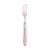 CJ 6 Garfos P/ Mesa de Aço Inox C/ Cabo de Plástico Mother Pearl Rosa 21cm - Imagem 1