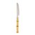 Conjunto 6 Facas de Sobremesa de Aço Inox com Cabo de Plástico Bambu Natural 20,5cm - Imagem 1