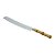 Faca para Pão de Aço Inox com Cabo de Plástico Bambu Natural Luxo 31cm - Imagem 1