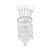 Conjunto 6 Colheres de Zamac com Suporte Niquelado Crystal 14cm - Imagem 1