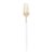 Conjunto 6 Garfos para Mesa de Aço Inox Ópera Champanhe/Branco 22cm - Imagem 1