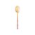 Conjunto 6 Colheres de Sobremesa de Aço Inox Bambu Elegant Champanhe/Rose 15,2cm - Imagem 1