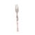 Conjunto 6 Garfos para Mesa de Aço Inox com Cabo em Plástico Bambu Rosa 19,5cm - Imagem 1