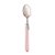 Conjunto 6 Colheres para Mesa de Aço Inox com Cabo em Plástico Destiny Rosa 21,5cm - Imagem 1