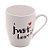 Caneca de Porcelana Just Love It 350ml - Imagem 1