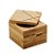 Saleiro Quadrado de Bambu com Tampa 9cm x 9cm x 7cm - Imagem 1