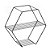 Prateleira Nicho Decoração Organizador Hexagonal Black 37 Cm - Imagem 3