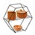 Prateleira Nicho Decoração Organizador Hexagonal Black 37 Cm - Imagem 1