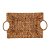 Cesta de Fibra Natural Alça Metal Revestida Fibra 35x25x8cm - Imagem 2