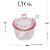 Meleira de Cristal Pegador Coração Borda Rosa 9,5cm x 12cm - Imagem 8