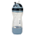 Garrafinha com Canudo de Silicone e Porta Biscoito 380ml Azul - Clingo - Imagem 5
