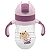 Copo Infantil Transição Leão Canudo Silicone Alça 220ml 6m - Imagem 4