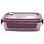 Lancheira Infantil Bento Box Divisórias Rosa Tampa Hermetica - Imagem 3