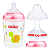Mamadeira Nuby Rosa Bico Largo Silicone Imita Peito Seio Da Mãe 270ml - Imagem 2