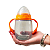 Copo De Transição Com Alça E Bico Silicone Laranja 220ml - Imagem 5