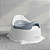 Troninho Penico Infantil Ergonômico para Bebê Azul Branco - Imagem 4