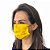 Máscara Descartável Amarela com Elástico Verde Bandeira REALDESC 50 UND COPA - Imagem 2